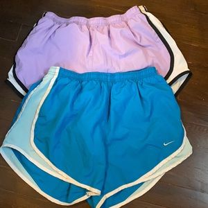 Set of 2 Nike dri fit shorts